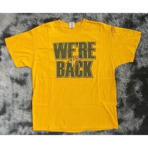 Jerzees Golden State Warriors Were Back Yellow Graphic T-Shirt Mens
